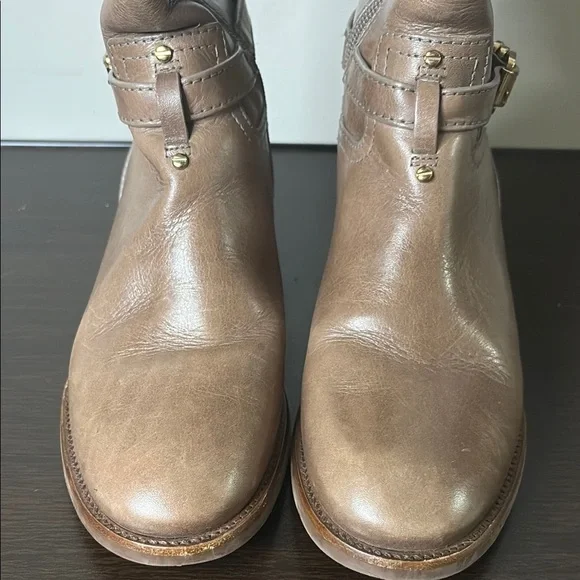 Tory Burch Tan Leather Riding Boots - Picture 4 of 16